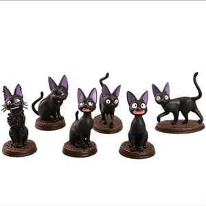6 pc Jiji Figure Set / Kiki's Delivery Service